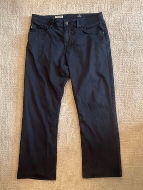 👖 AG Adriano Goldschmied Straight Leg Protege Jeans Dark Wash 34x28.5 Hemmed EUC
